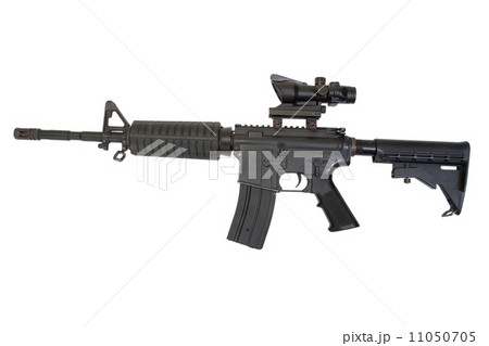rifle isolated on a white background rifle isolated on a white background 11050705