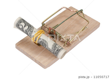 Mousetrap with dollar bill Mousetrap with dollar bill 11050717