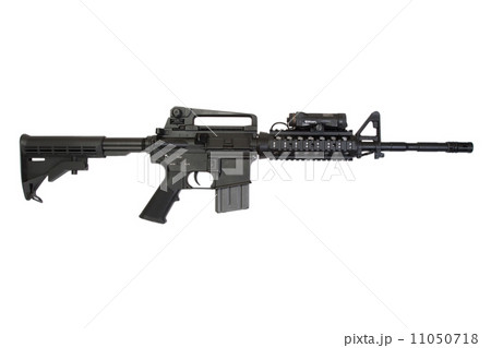 modern weapon isolated on a white background 11050718