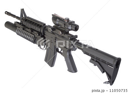 assault rifle with an M203 grenade launcher 11050735
