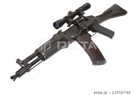 modern assault kalashnikov rifle on white modern assault kalashnikov rifle on white 11050740