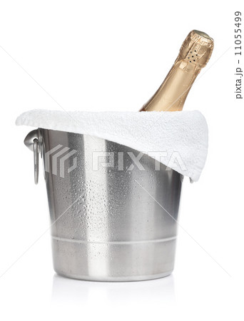 Champagne bottle in ice bucket 11055499