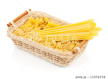 Pasta in basket 11056258