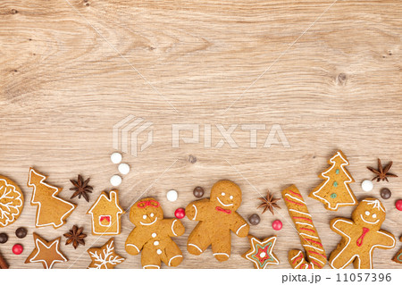 Homemade various christmas gingerbread cookies Homemade various christmas gingerbread cookies 11057396