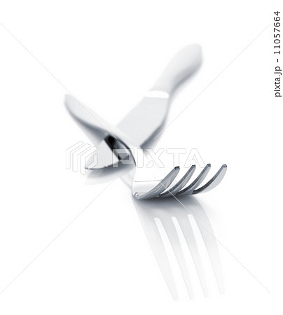 Silverware or flatware set of fork and knife 11057664