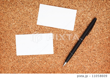 Two business cards and pen 11058609