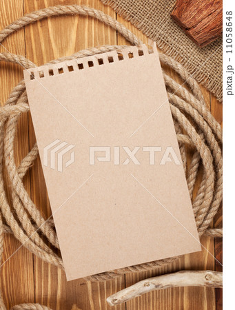 Paper for copy space and rope Paper for copy space and rope 11058648