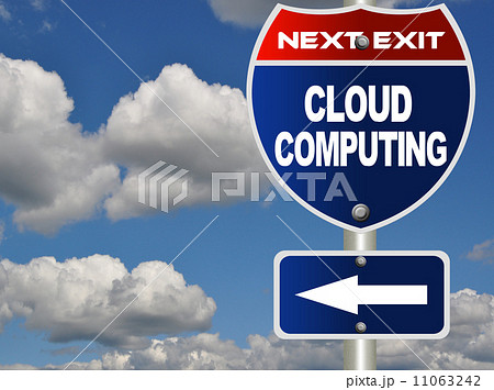 Cloud computing road sign 11063242