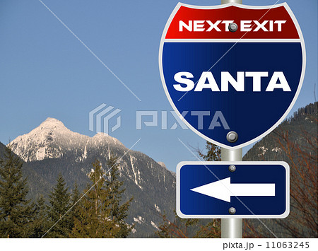 Santa road sign Santa road sign 11063245