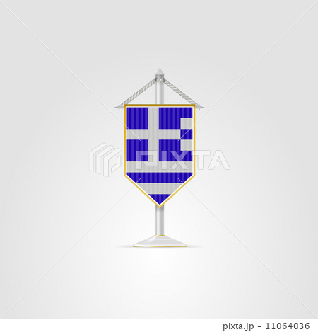 Illustration of national symbols of European countries. Greece. 11064036