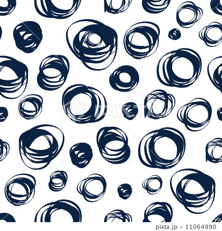 Seamless pattern with contrast doodle ornament 11064990