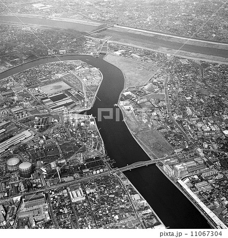 1971年　空撮　白鬚橋周辺 11067304