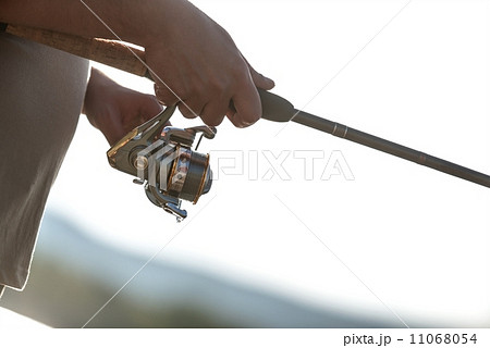 Modern clean fishing rod outdoors 11068054