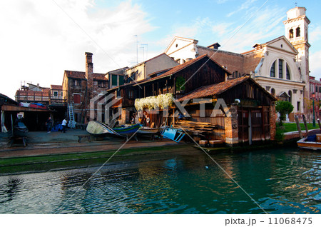 Venice Italy San Trovaso squero view 11068475