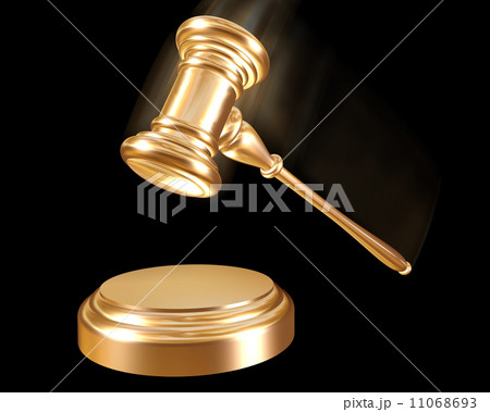 Gold gavel. 11068693