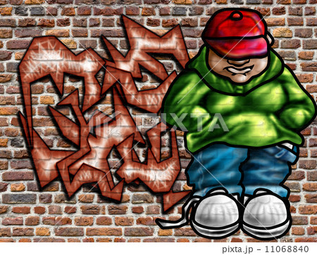 Graffiti art on wall 11068840