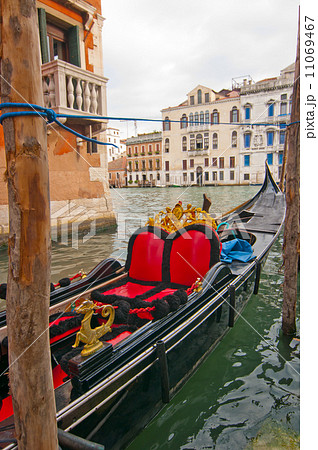 Venice Italy Gondolas on canal 11069467