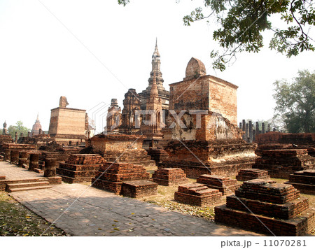 Temple Buddha Statue in Sukhothai Historical Park,Thailand Temple Buddha Statue in Sukhothai Historical Park,Thailand 11070281