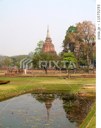 Temple Buddha Statue  in Sukhothai Historical Park,Thailand 11070293