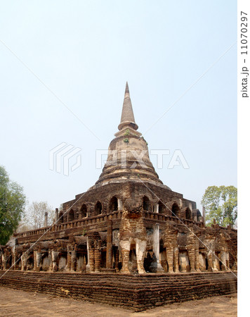 Temple Buddha Statue in Sukhothai Historical Park,Thailand Temple Buddha Statue in Sukhothai Historical Park,Thailand 11070297