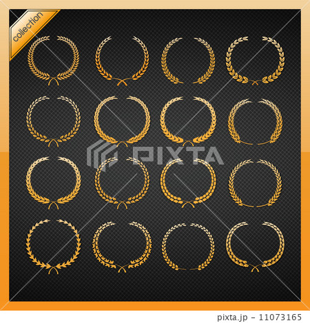Golden laurel wreath collection. Golden laurel wreath collection. 11073165