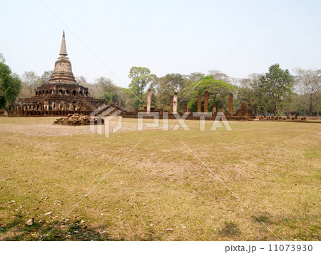 Temple Buddha Statue  in Sukhothai Historical Park,Thailand 11073930