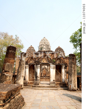 Temple Buddha Statue  in Sukhothai Historical Park,Thailand 11074003