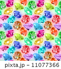 Seamless pattern of motley crystals 11077366