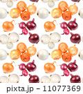 Seamless pattern of multicolored onions 11077369