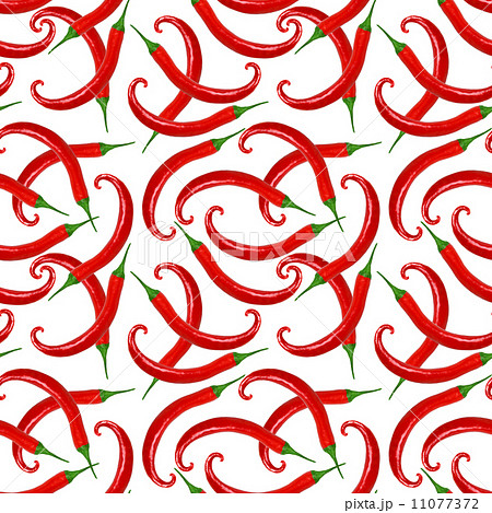 Seamless pattern of red peppers 11077372