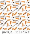 Seamless pattern of cigarette butt 11077373
