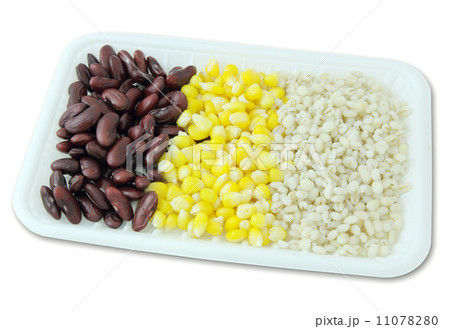 Cereal grains and seeds in the package isolated on white 11078280