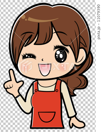 woman pointing finger woman pointing finger 11079390
