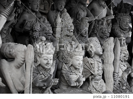 Religious stone statues. Indonesia, Bali 11080191
