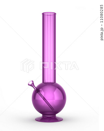 Purple bong isolated on white background 11080285