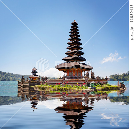 Collage with reflection of Pura Ulun Danu Bratan Collage with reflection of Pura Ulun Danu Bratan 11080413