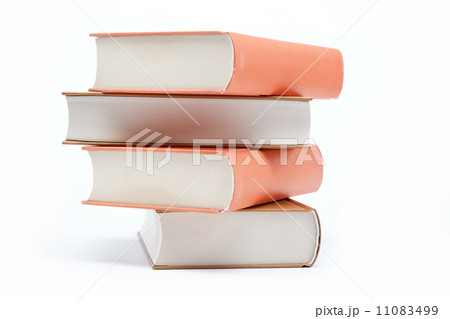 A stack of books on a white background. A stack of books on a white background. 11083499