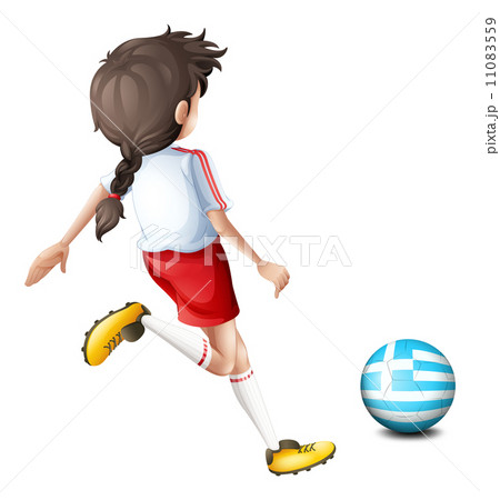A female football player from Greece A female football player from Greece 11083559