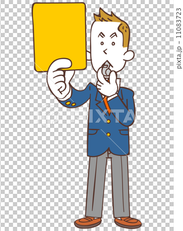 Male student who issues yellow card Male student who issues yellow card 11083723