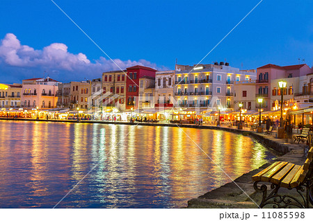 venetian habour of Chania, Crete, Greece 11085598