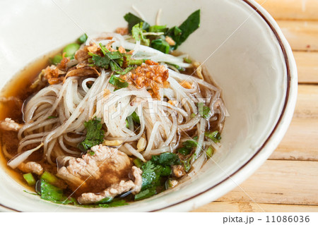 thai pork noodle thicken soup thai pork noodle thicken soup 11086036