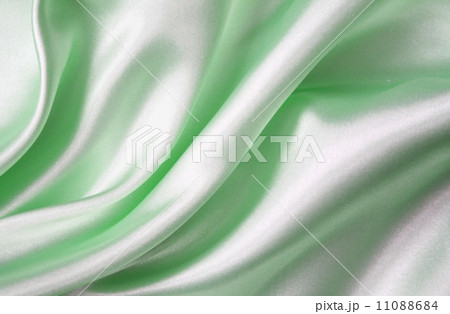 Smooth elegant green silk as background 11088684