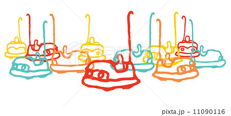 Colorful bumping cars 11090116