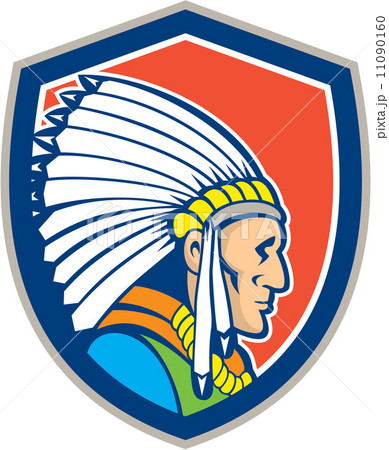 Native American Indian Chief Cartoon 11090160