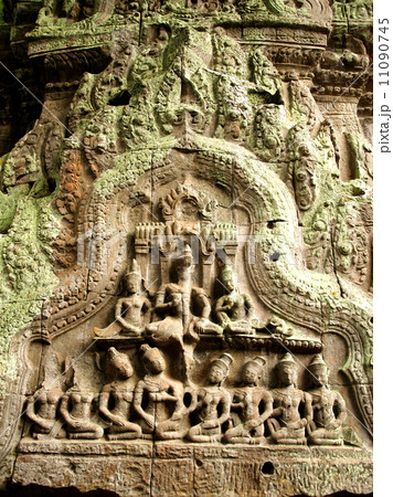 Khmer architecture Bayon temple , Angkor Thom , Siem Reap, Camb 11090745