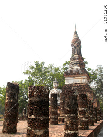 Temple Buddha Statue in Sukhothai Historical Park,Thailand Temple Buddha Statue in Sukhothai Historical Park,Thailand 11091200