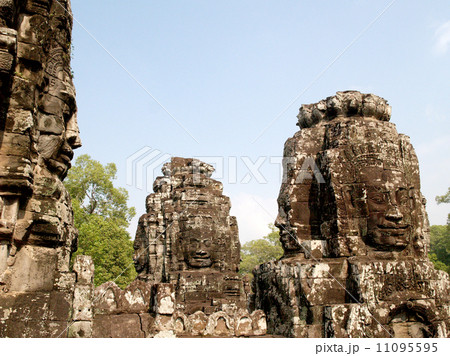 Khmer architecture Bayon temple , Angkor Thom , Siem Reap, Camb Khmer architecture Bayon temple , Angkor Thom , Siem Reap, Camb 11095595