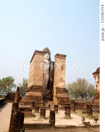 Temple Buddha Statue in Sukhothai Historical Park,Thailand 11096354