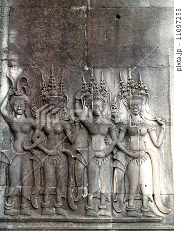 Khmer architecture Bayon temple , Angkor Wat, , Siem Reap, Cambo Khmer architecture Bayon temple , Angkor Wat, , Siem Reap, Cambo 11097253