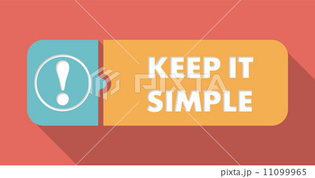 Keep It Simple Concept in Flat Design. 11099965